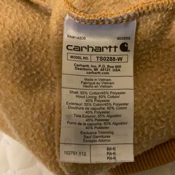 Carhartt Women’s  Brown Hoodie with Logo - Picture 6 of 6